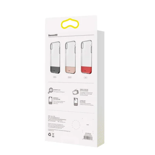 Baseus Half2Half tok arany/átlátszó iPhone X/XS - 7