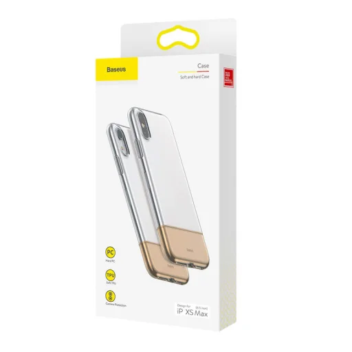 iPhone XS MAX Baseus Half2Half tok arany/átlátszó  - 1
