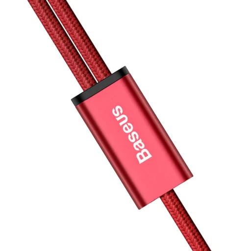 Baseus Rapid 2in1 micro USB/ Lightning kábel 1,2 m 3A piros - 3