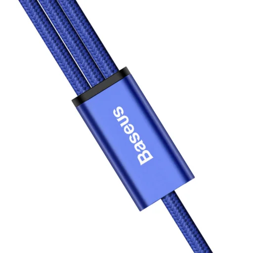 Baseus Rapid 3in1 Dual Lightning és micro USB 3A kábelszett sötétkék - 3