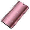 Huawei Mate 20 Lite Clear View mágneses fliptok pink thumbnail