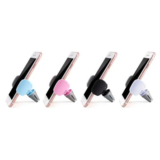 Univerzális szellőzőre erősíthető telefontartó fehér színben - 5