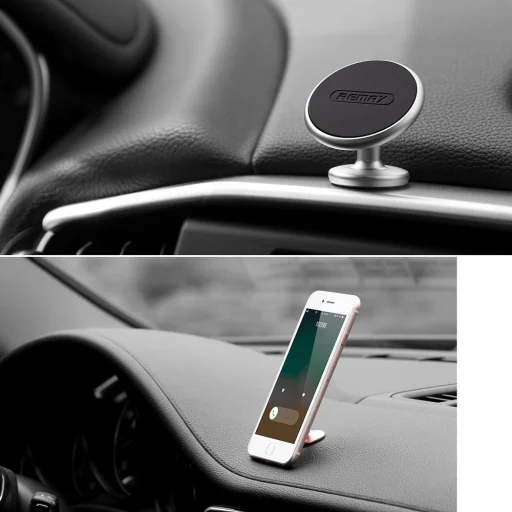 Remax Metal univerzális mágneses autós műszerfalra helyezhető telefontartó - 9