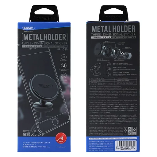 Remax Metal univerzális mágneses autós műszerfalra helyezhető telefontartó - 13