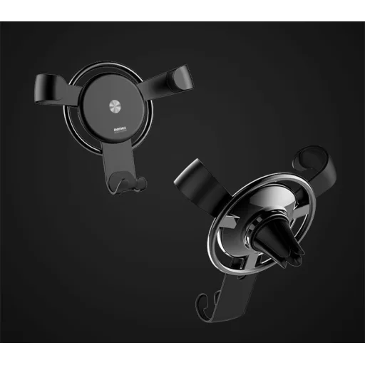 Remax Steering Wheel Gravity szellőzőre rögzíthető univerzális autós tartó ezüst - 6