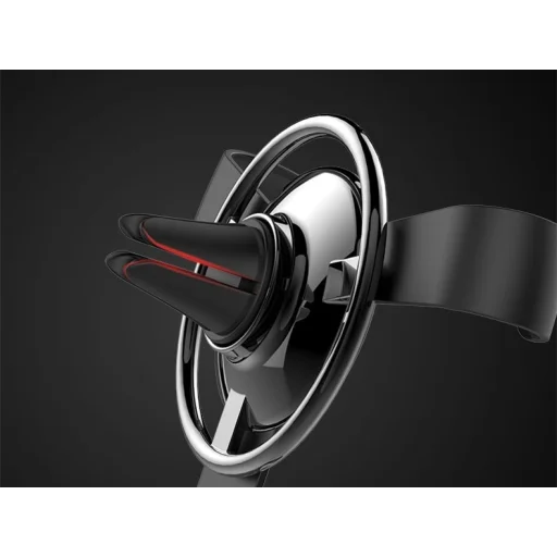 Remax Steering Wheel Gravity szellőzőre rögzíthető univerzális autós tartó ezüst - 9