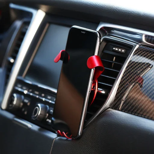 Remax Steering Wheel Gravity szellőzőre rögzíthető univerzális autós tartó ezüst - 13