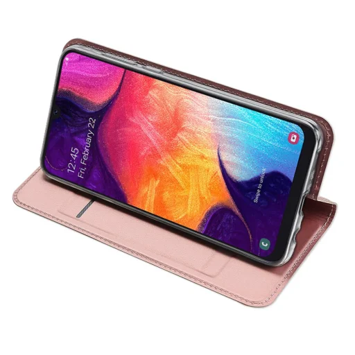Dux Ducis Skin Pro fliptok Samsung A50 rózsa arany - 5