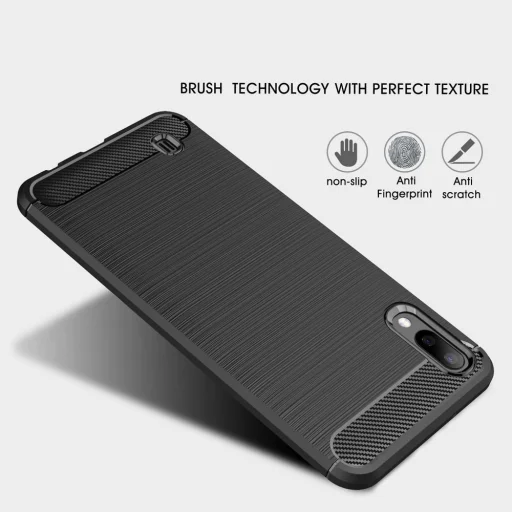 Samsung A50 TECH-PROTECT TPU CARBON tok fekete - 4