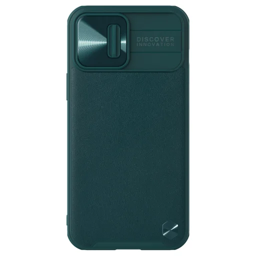 iPhone 13 Pro Max Nillkin CamShield Leather tok zöld - 1