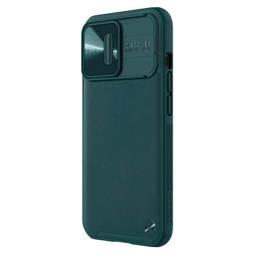 iPhone 13 Pro Nillkin CamShield Leather tok zöld - 3