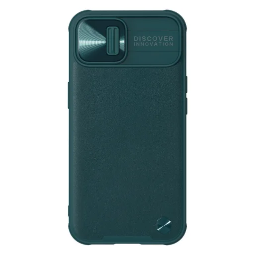 iPhone 13 Nillkin CamShield Leather tok zöld - 1
