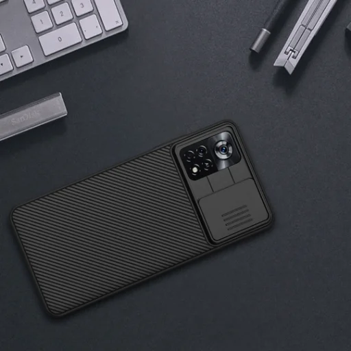 Xiaomi Poco X4 Pro 5G Nillkin CamShield tok fekete - 4