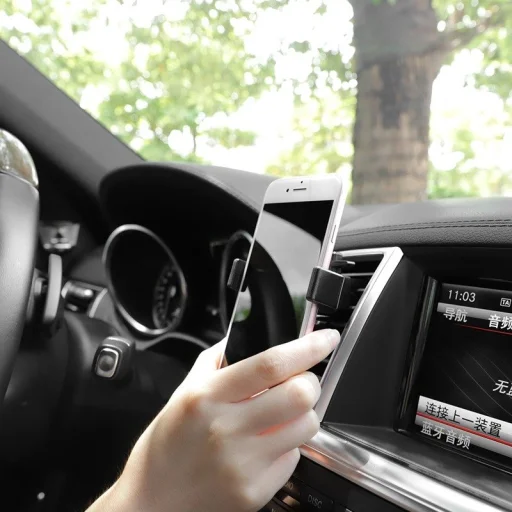 Hoco Szellőzőre Szerelhető Autós  telefon Tartó CA38 fekete - 3