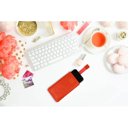 Samsung A22 5G/S20 Ultra/Xiaomi Redmi 9A/Redmi 9C/Poco X3 Telone Deko tok narancssárga - 3