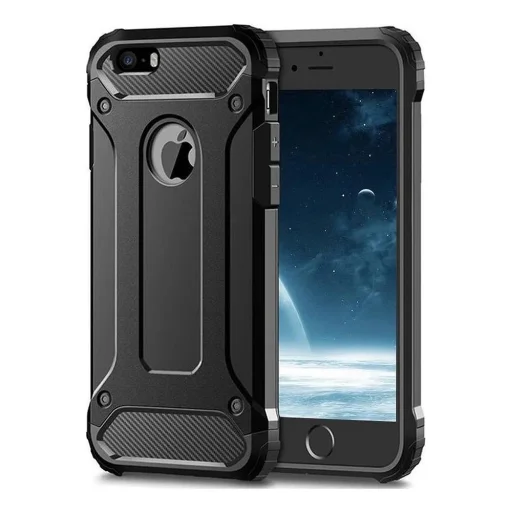 iPhone 6 / 6S Forcell hybrid armor tok fekete - 1