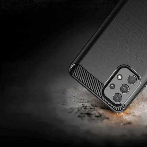 Samsung Galaxy A32 5G Forcell carbon mintás tok fekete - 4