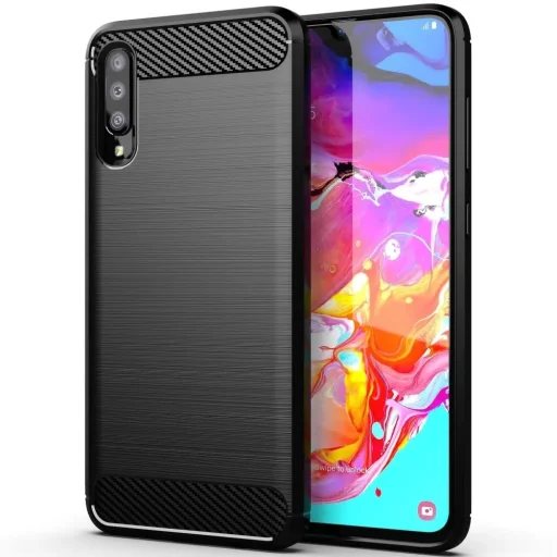 Samsung Galaxy A70/ A70s Forcell carbon mintás tok fekete - 1