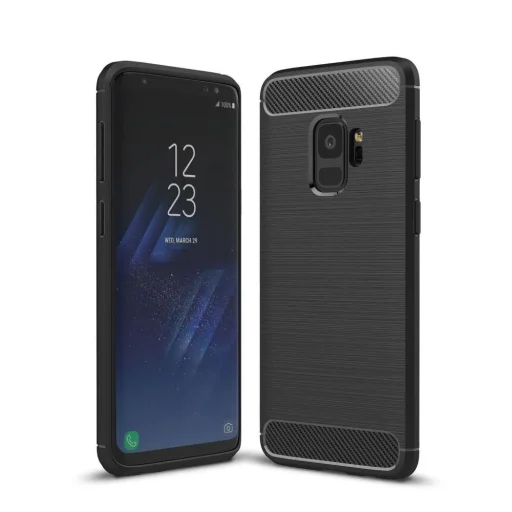 Samsung Galaxy S9 Plus Forcell carbon mintás tok fekete - 1