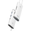 Baseus Adapter HUB - Type C - 2xUSB3.0 + Type C + HDMI 4K + SD + microSD (WKQX050002) fehér thumbnail