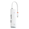 Baseus Adapter HUB - Type C - 2xUSB3.0 + Type C + HDMI 4K + SD + microSD (WKQX050002) fehér thumbnail