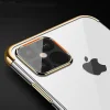 iPhone 13 Pro Clear Color Electroplating TPU gél tok kék thumbnail