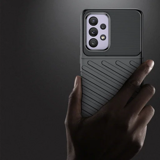 Samsung Galaxy A33 5G Thunder fokozott védelmet biztosító flexibilis TPU tok fekete - 8