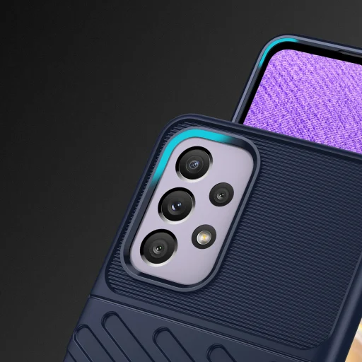 Samsung Galaxy A33 5G Thunder fokozott védelmet biztosító flexibilis TPU tok kék - 5