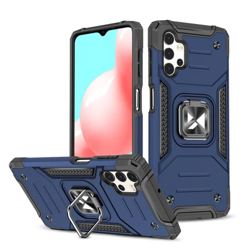Samsung Galaxy A33 5G Wozinsky Ring Armor Case Kickstand telefontok tengerészkék - 1