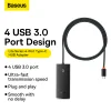 Baseus Adapter HUB - Type C - 4xUSB3.0 - 1m (WKQX030401) fekete thumbnail