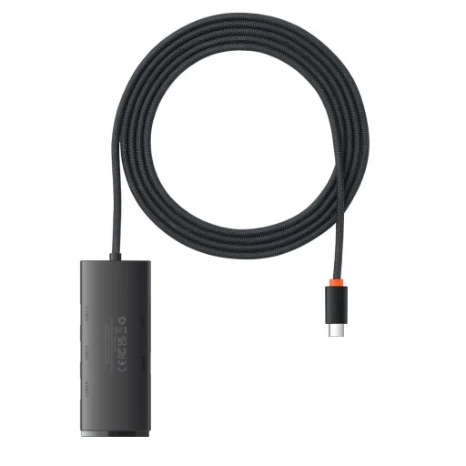 Baseus Adapter HUB - Type C - 4xUSB3.0 - 2m (WKQX030501) fekete - 2