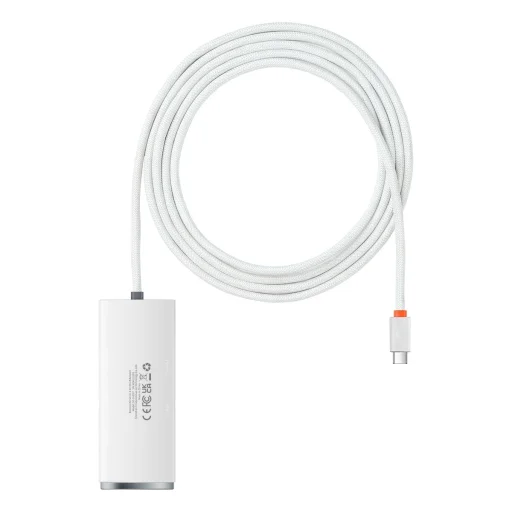 Baseus Adapter HUB - Type C - 4xUSB3.0 - 2m (WKQX030502) fehér - 17