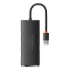 Baseus Adapter HUB - USB - 4xUSB3.0 - 25cm (WKQX030001) fekete thumbnail