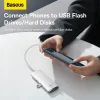 Baseus Adapter HUB - Type C - 4xUSB3.0 - 25cm (WKQX030302) fehér thumbnail