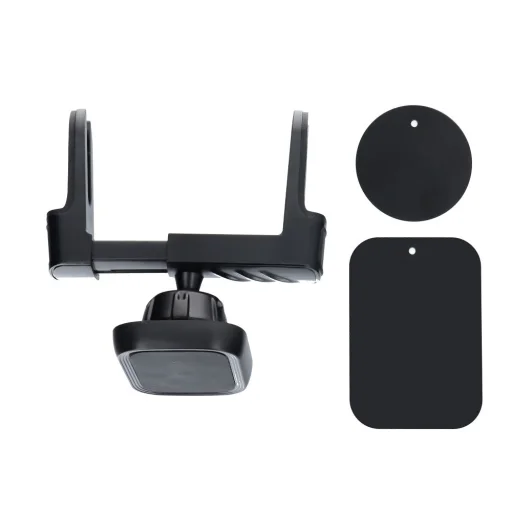 Kerek Szellőzőre Szerelhető Mágneses Autós Tartó fekete - 6