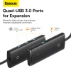 Baseus Adapter HUB - USB - 4xUSB3.0 - 1m (WKQX030101) fekete - 6