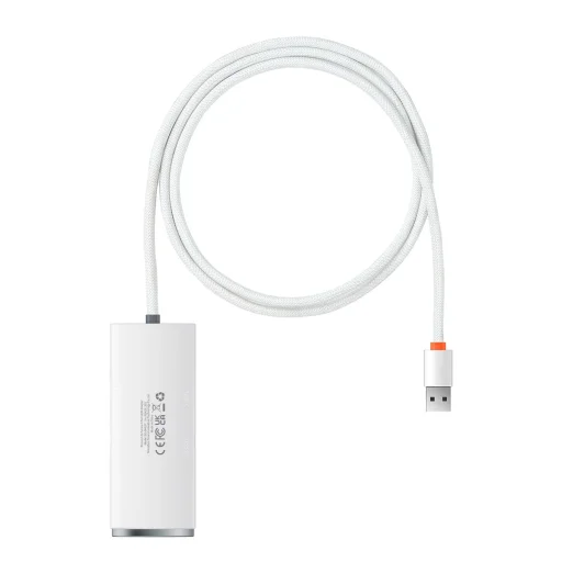 Baseus Adapter HUB - USB - 4xUSB3.0 - 1m (WKQX030102) fehér - 12
