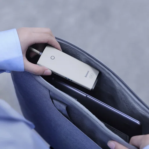 Baseus Adapter HUB - Type C - 4xUSB3.0 - 25cm (WKQX030302) fehér - 5