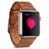 Apple Watch Watch 8/7/6/5/4/3/2/SE (41/40/38mm) iCarer valódi bőr óraszíj Barna (RIW103-OG)