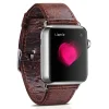 Apple Watch Watch 8/7/6/5/4/3/2/SE (41/40/38mm) iCarer valódi bőr óraszíj sötétbarna (RIW103-CO)