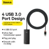 Baseus Adapter HUB - USB - 4xUSB3.0 - 2m (WKQX030201) fekete thumbnail