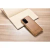 Samsung S20 Plus Icarer Vintage valódi bőr fliptok khaki  thumbnail