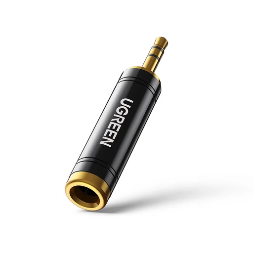Ugreen 3.5mm  audio adapter átalakító 6.35mm mini jack csatlakozóhoz (AV168) szürke - 2