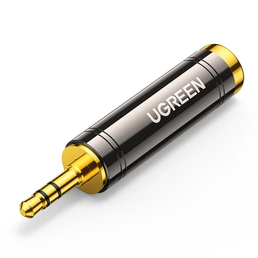 Ugreen 3.5mm  audio adapter átalakító 6.35mm mini jack csatlakozóhoz (AV168) szürke - 1