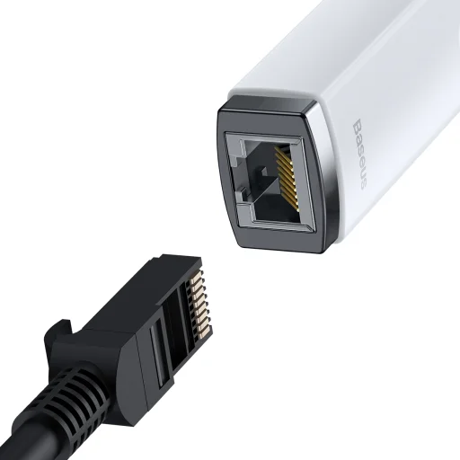 Baseus USB - RJ45 (100 Mbps) átalakító adapter (WKQX000002) fehér - 12