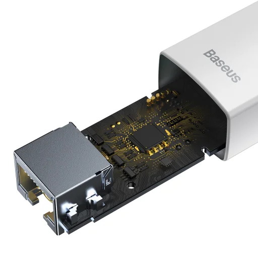 Baseus USB - RJ45 (100 Mbps) átalakító adapter (WKQX000002) fehér - 4