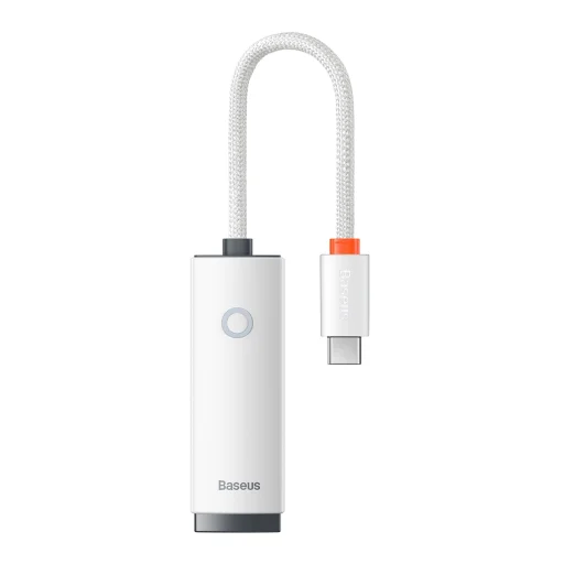 Baseus USB Type C - RJ45 (100 Mbps) átalakító adapter (WKQX000202) fehér - 1