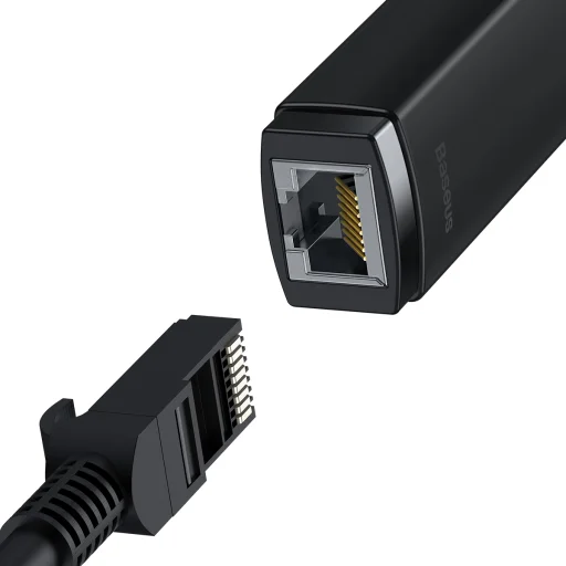 Baseus USB - RJ45 (100 Mbps) átalakító adapter (WKQX000001) fekete - 14