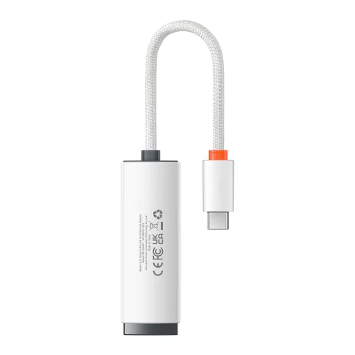 Baseus USB Type C - RJ45 (1000 Mbps) átalakító adapter (WKQX000302) fehér - 16