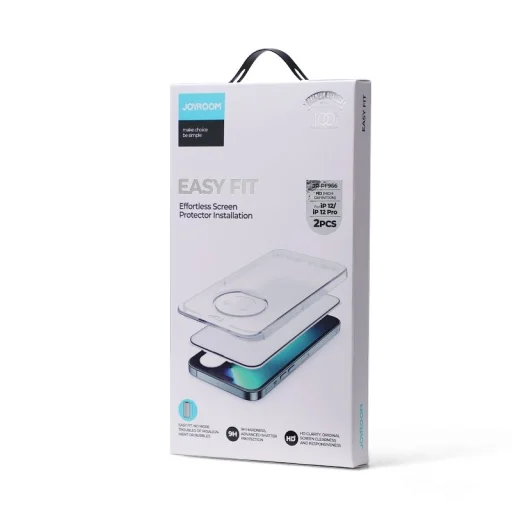 iPhone 13/13 Pro/14 Joyroom kijelzővédő üvegfólia felhelyezést segítő készlettel - 2